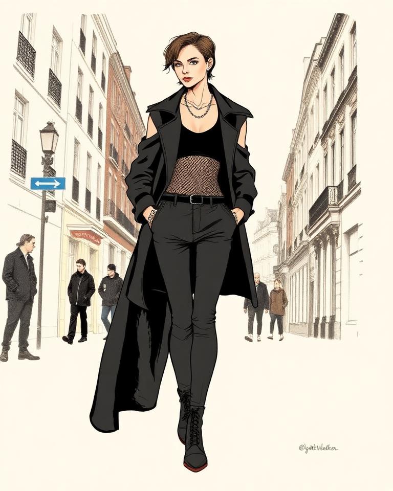 The Night Walker — illustrated figure